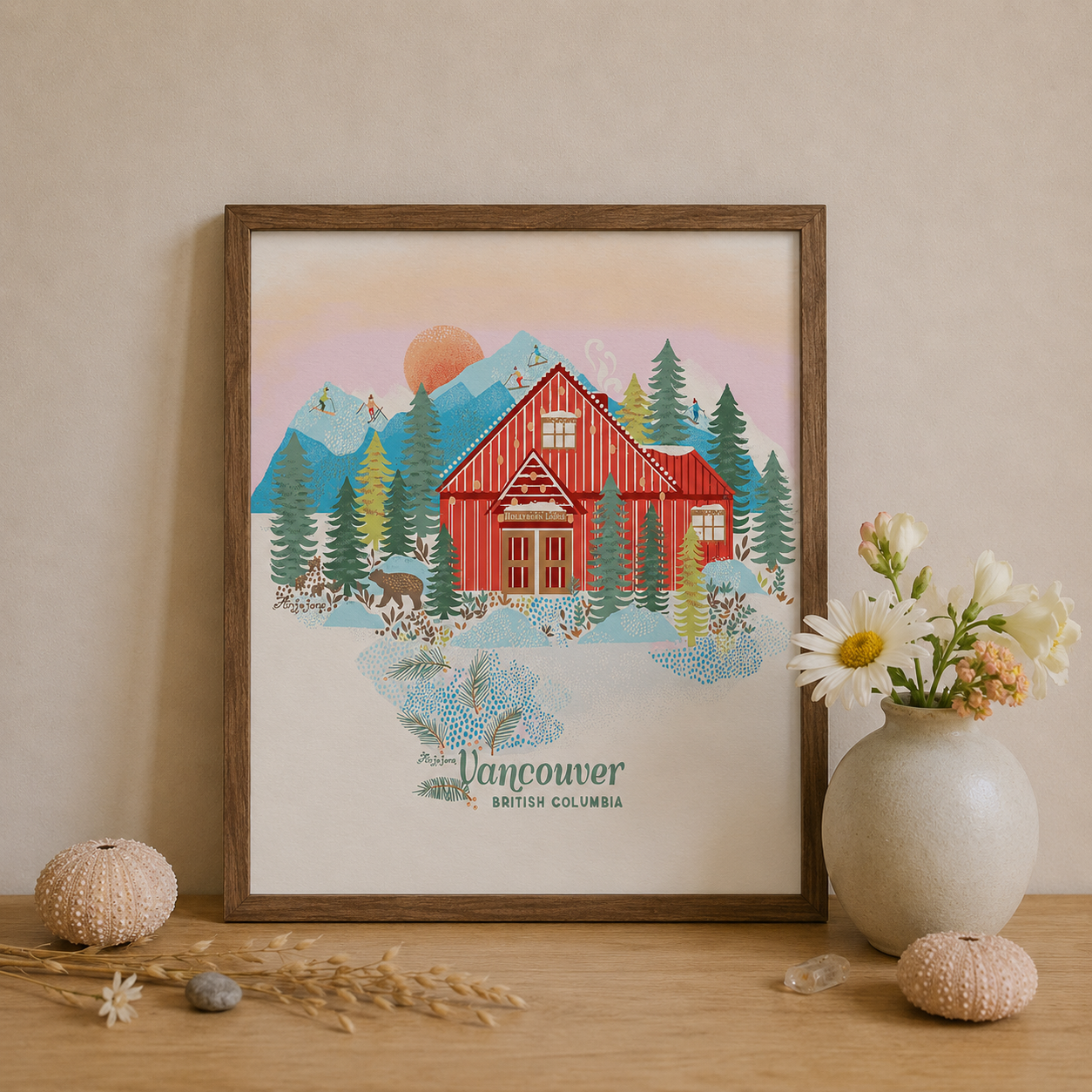 Cypress Mountain Art Print