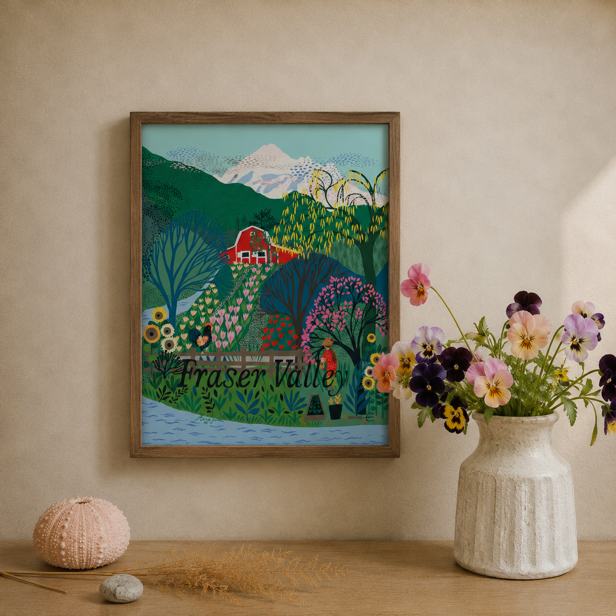 Fraser Valley Art Print