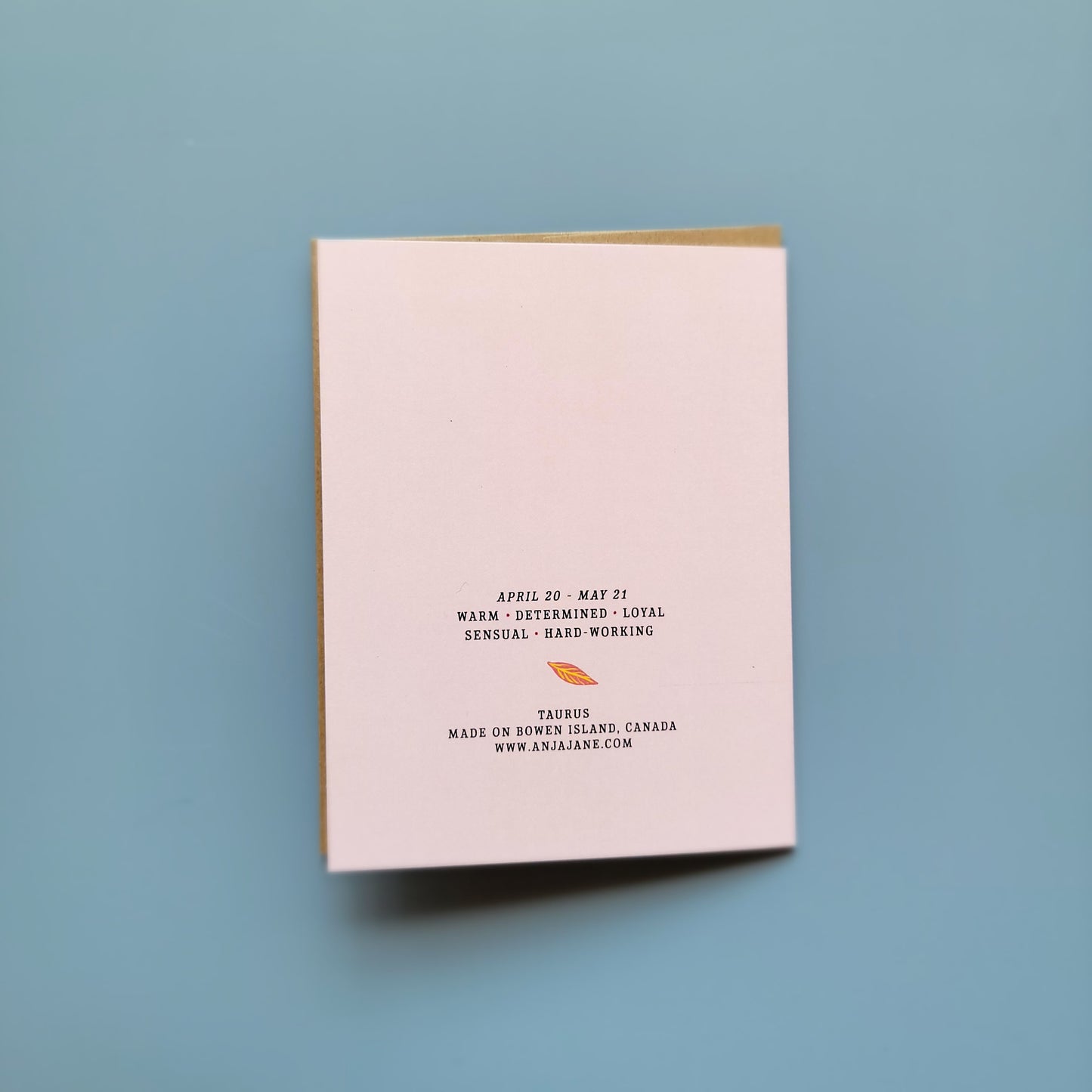 Taurus Zodiac Greeting Card