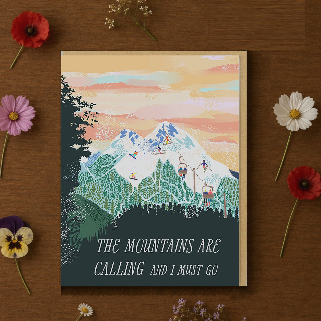 The Mountains Greeting Card