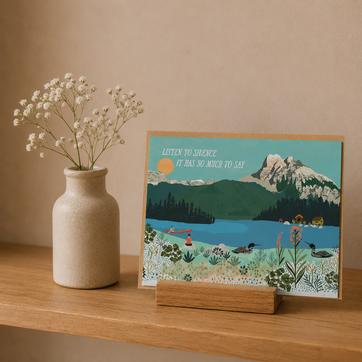 Listen to the Silence Greeting Card