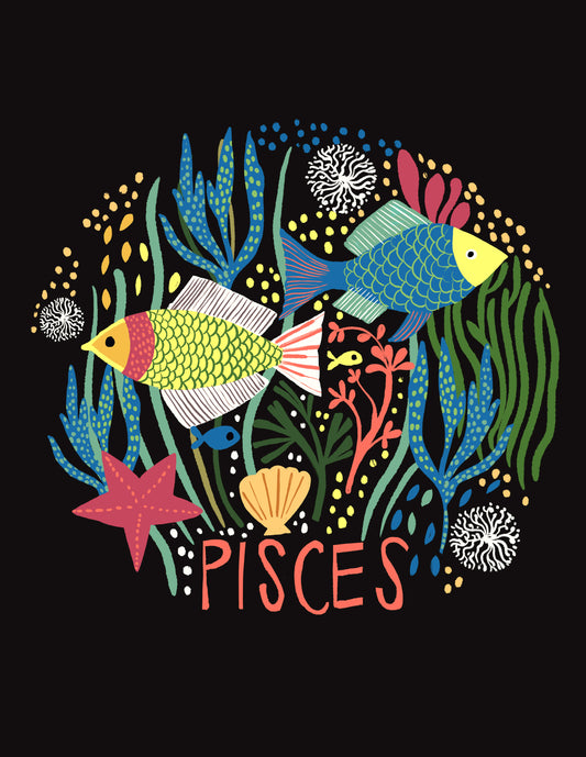 Pisces Zodiac Greeting Card