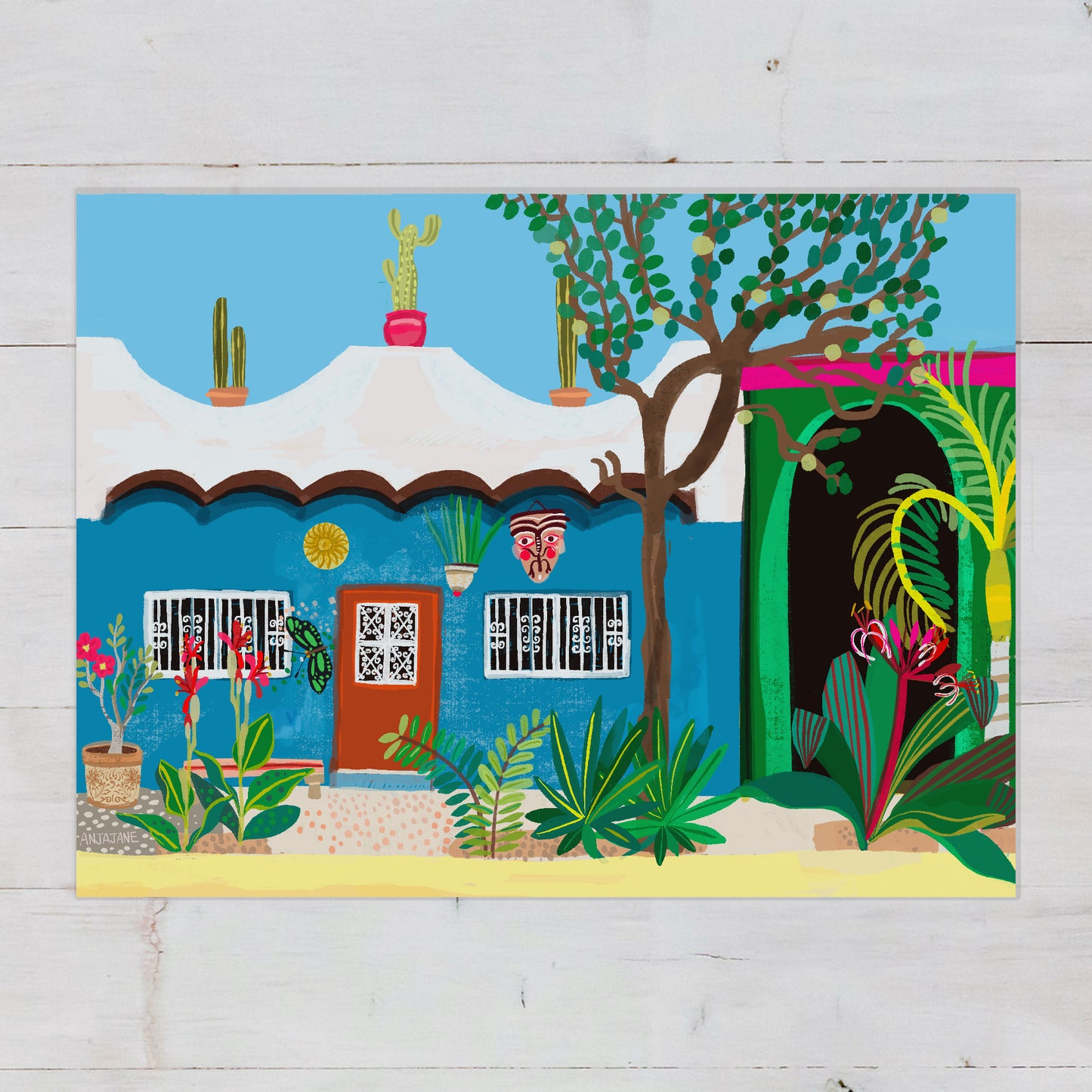 San Pancho Blue Art Print