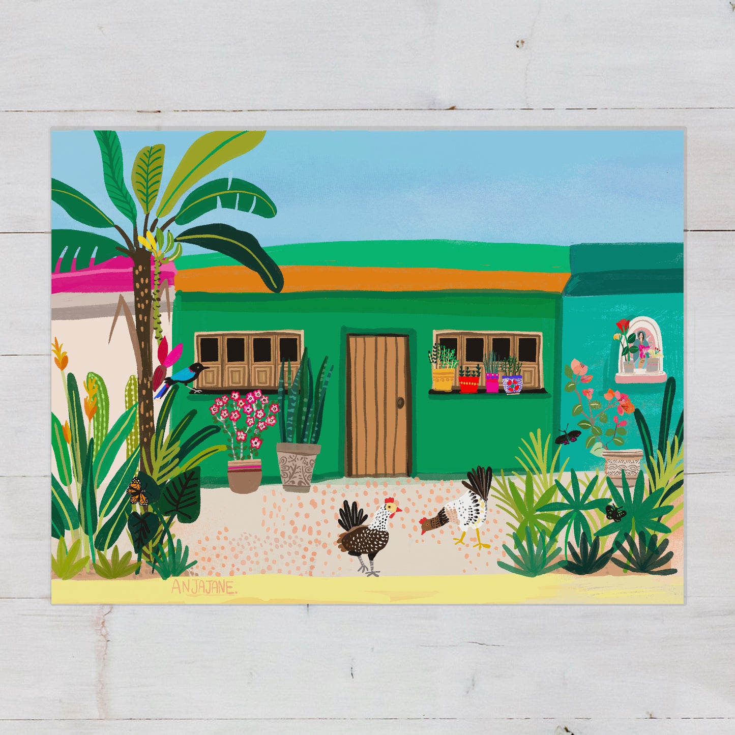 San Pancho Green Art Print