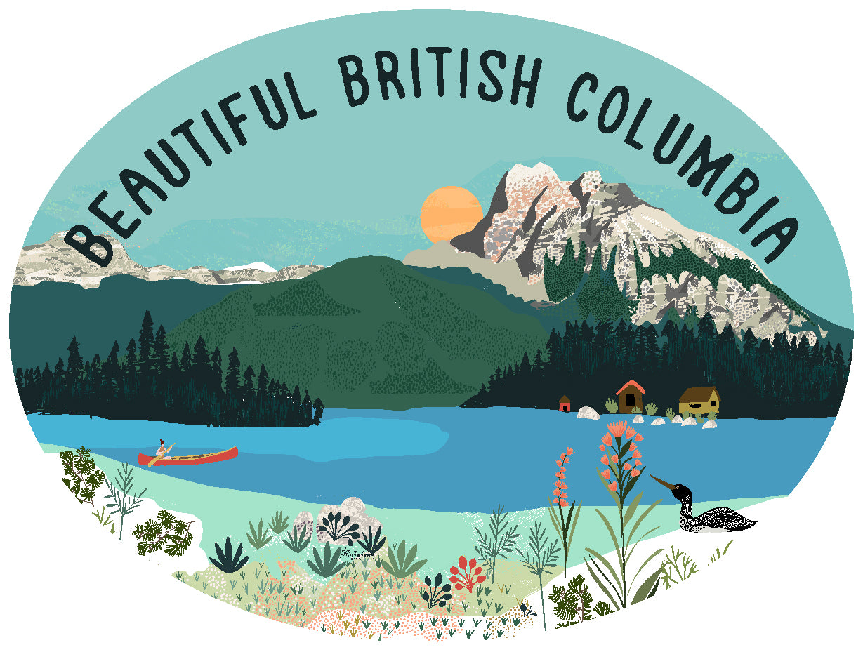 British Columbia Sticker Pack x 6