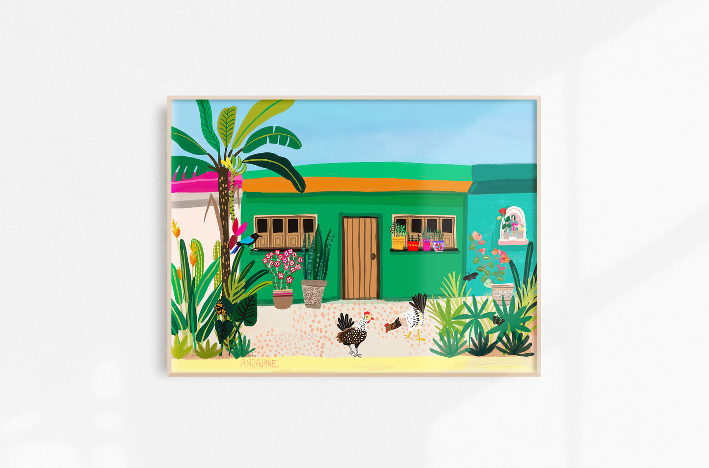 San Pancho Green Art Print