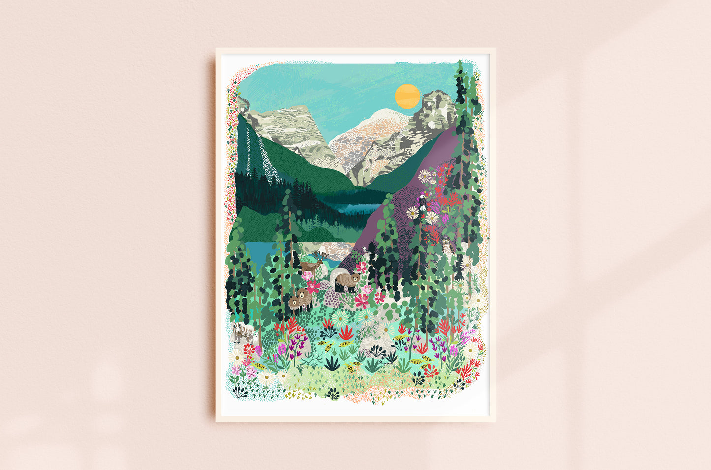 Banff Rocky Mountain Art Print