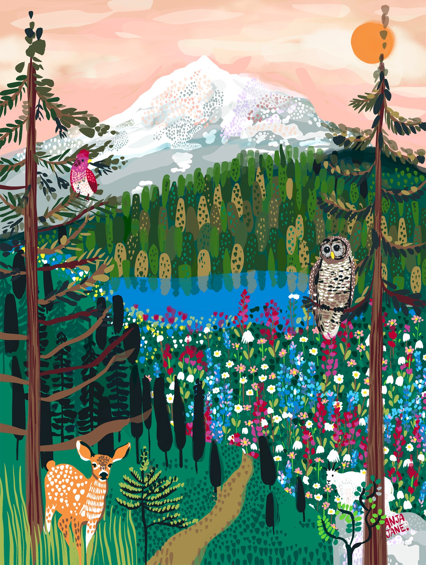 Mountain Ranges No. 1 Art Print Set
