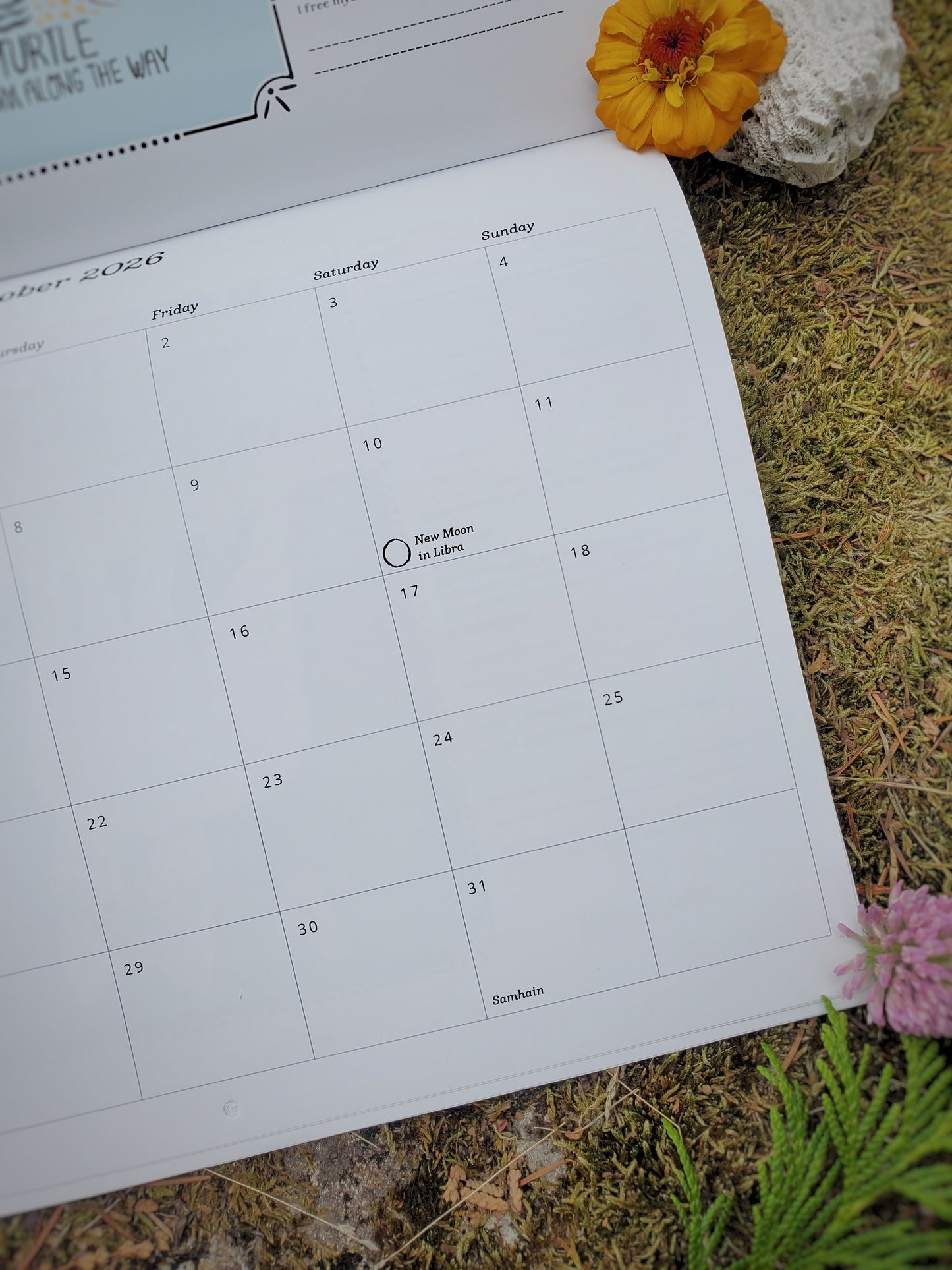 2026 Earth's Hymn Moon Calendar