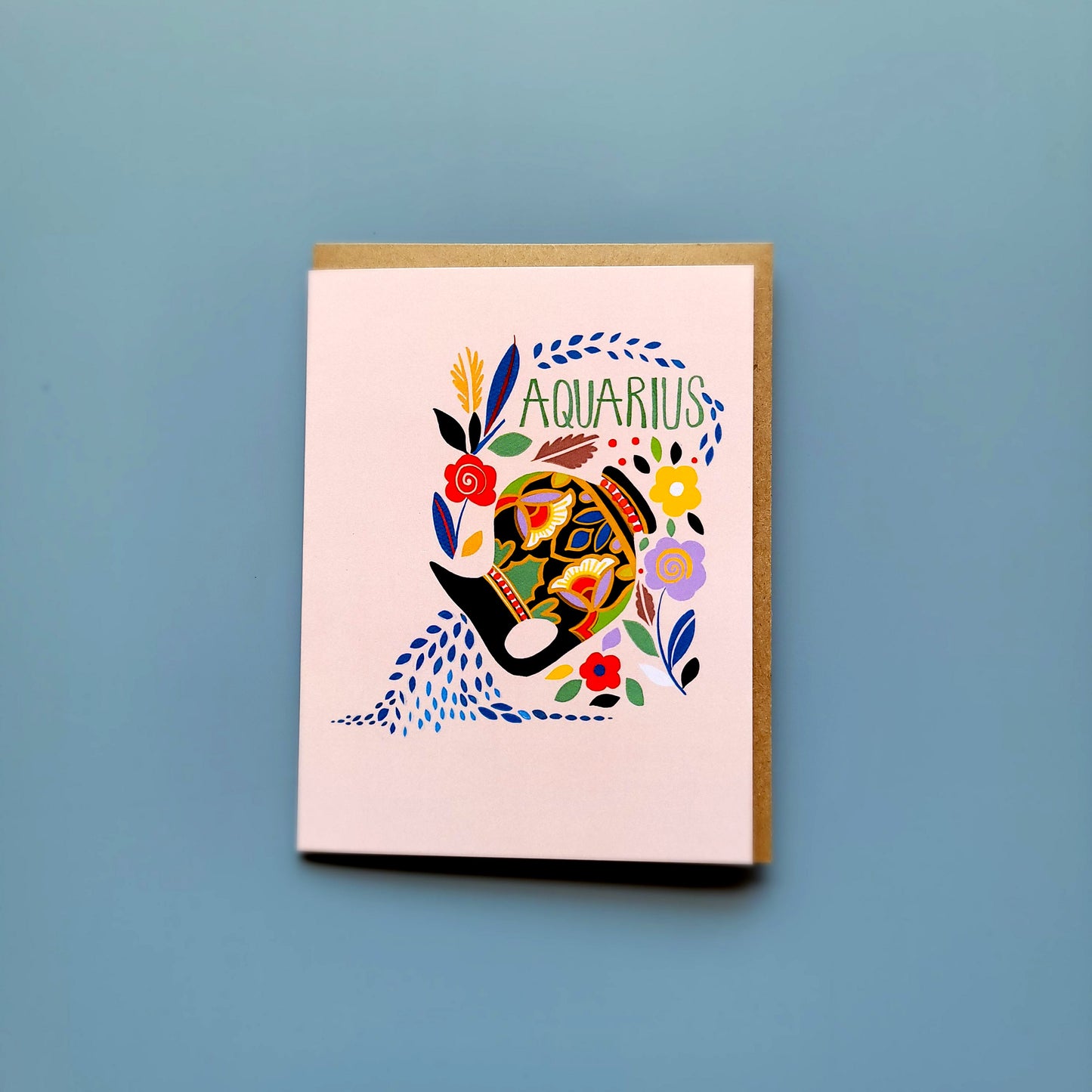 Aquarius Zodiac Greeting Card