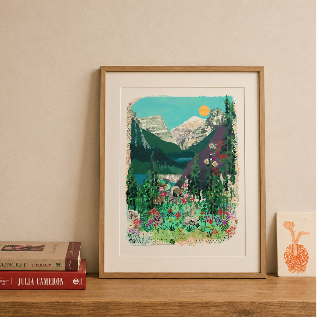 Banff Rocky Mountain Art Print