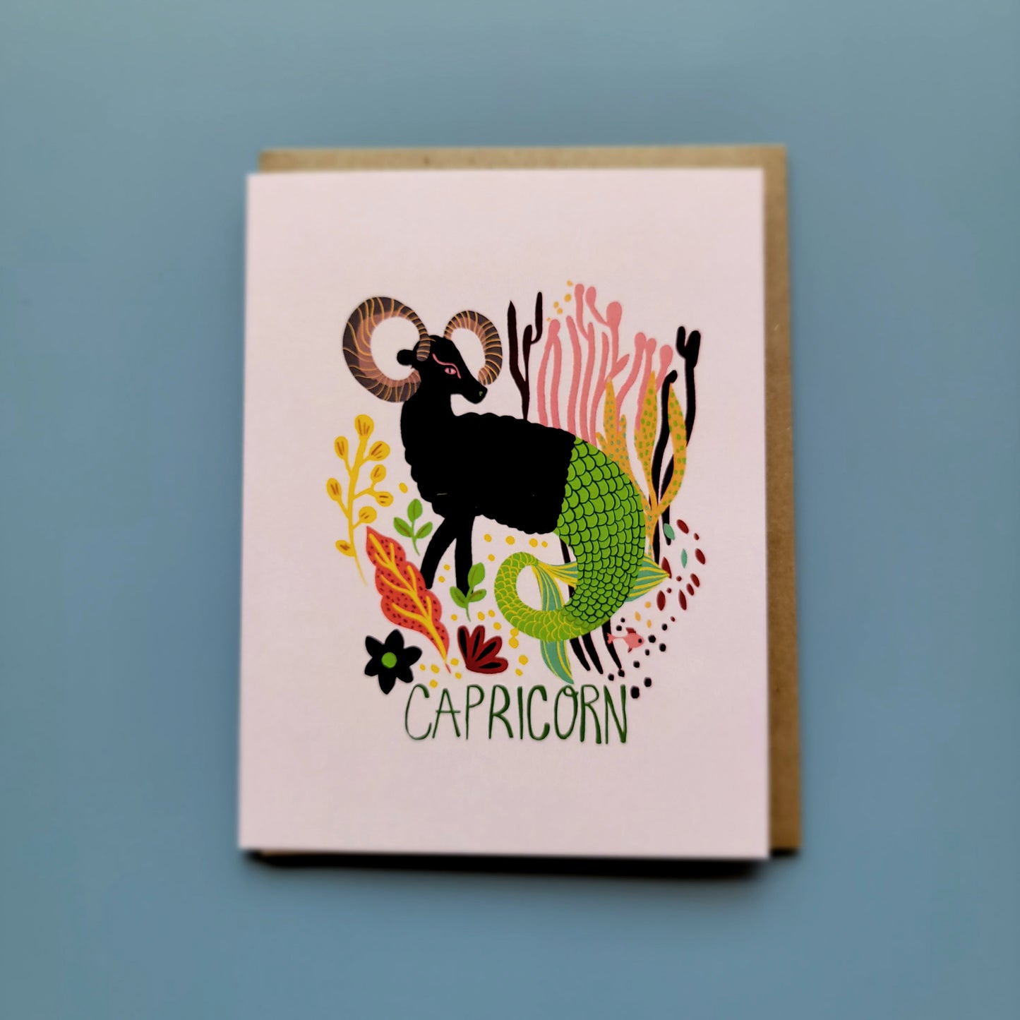 Capricorn Zodiac Greeting Card