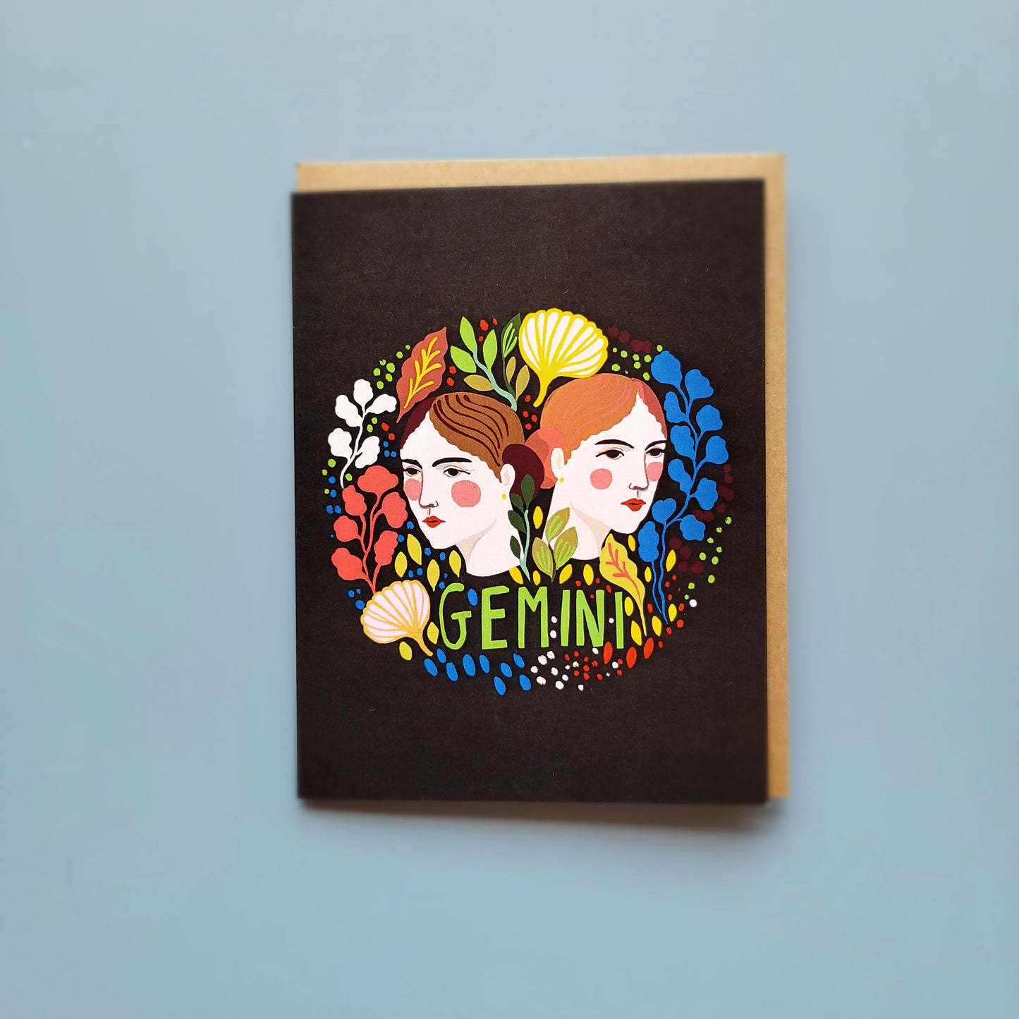 Gemini Zodiac Greeting Card