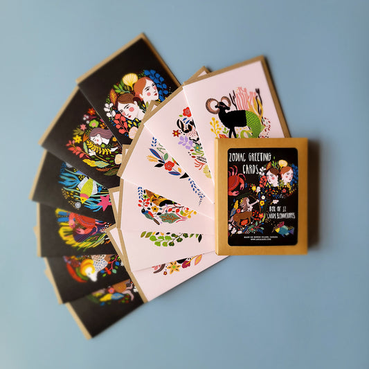 Zodiac Greeting Card Set - R