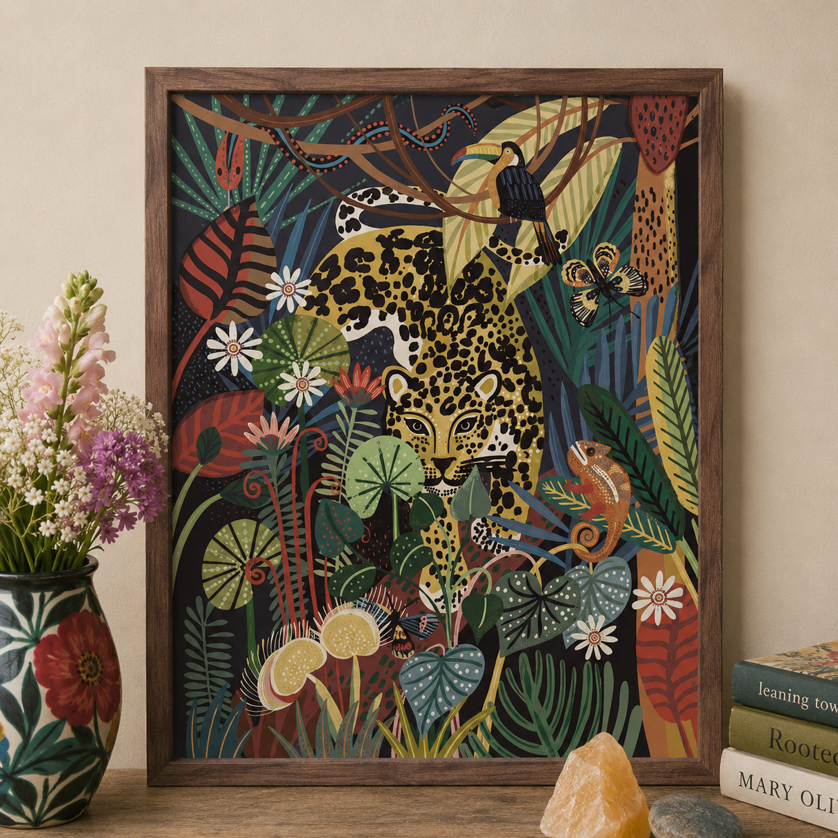 Jaguar Mother Art Print