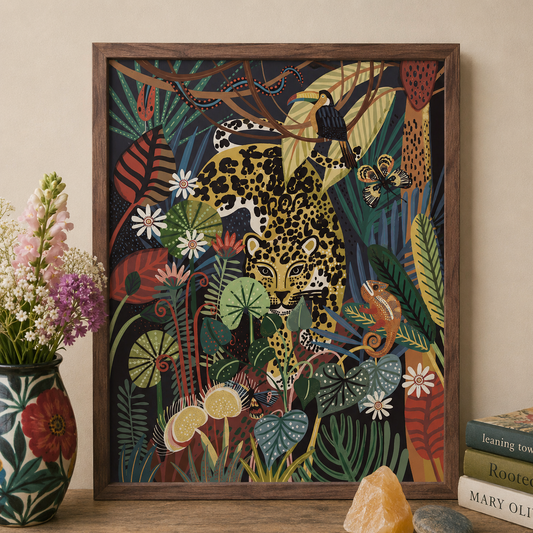 Jaguar Mother Art Print