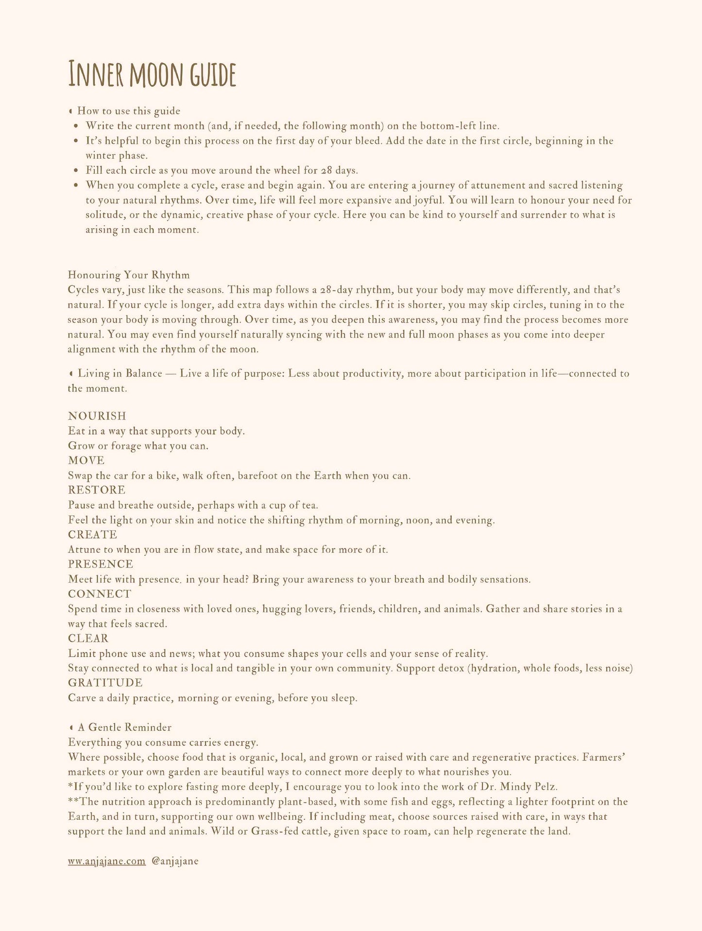 Inner Moon Guide ~ preorder