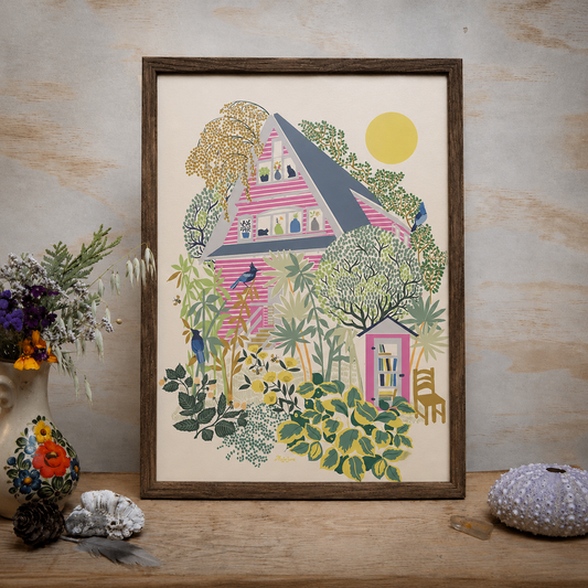 Pink House Art Print