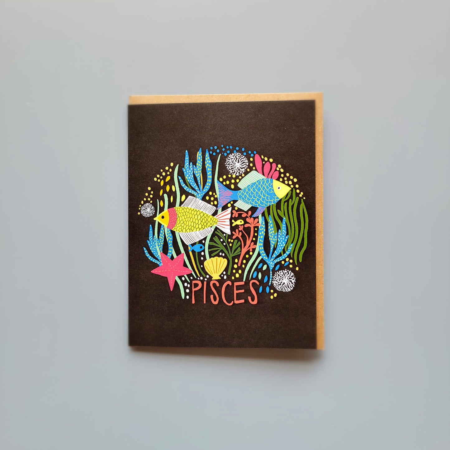 Pisces Zodiac Greeting Card