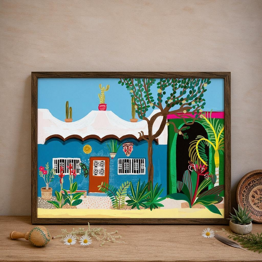 San Pancho Blue Art Print