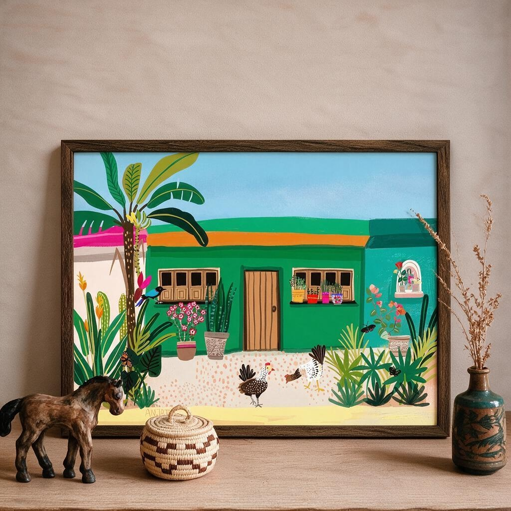 San Pancho Green Art Print