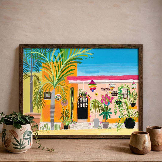 San Pancho Orange Art Print