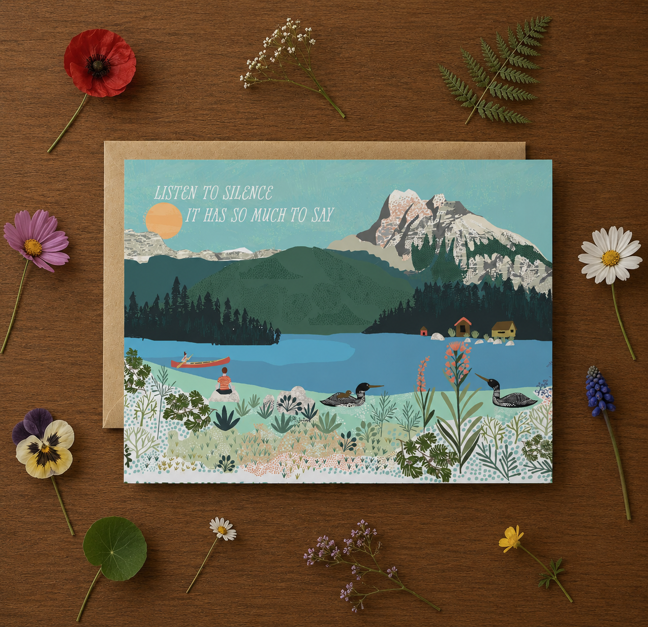 Listen to the Silence Greeting Card