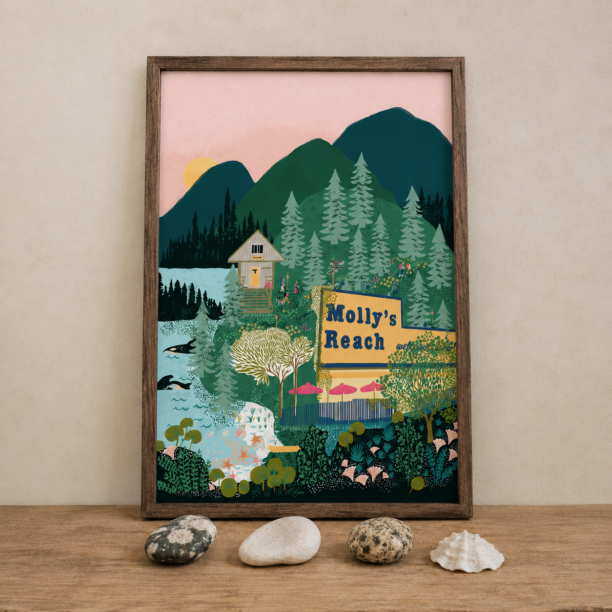 Sunshine Coast Art Print