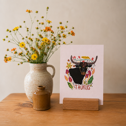 Taurus Zodiac Greeting Card