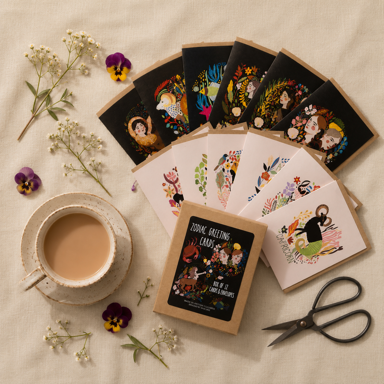 Zodiac Greeting Card Set