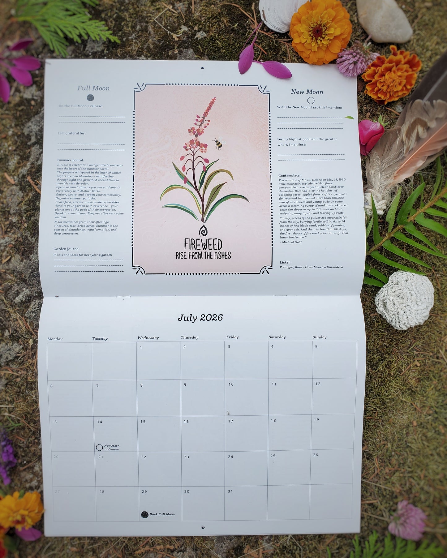 2026 Earth's Hymn Moon Calendar