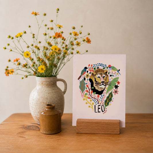 Leo Zodiac Greeting Card
