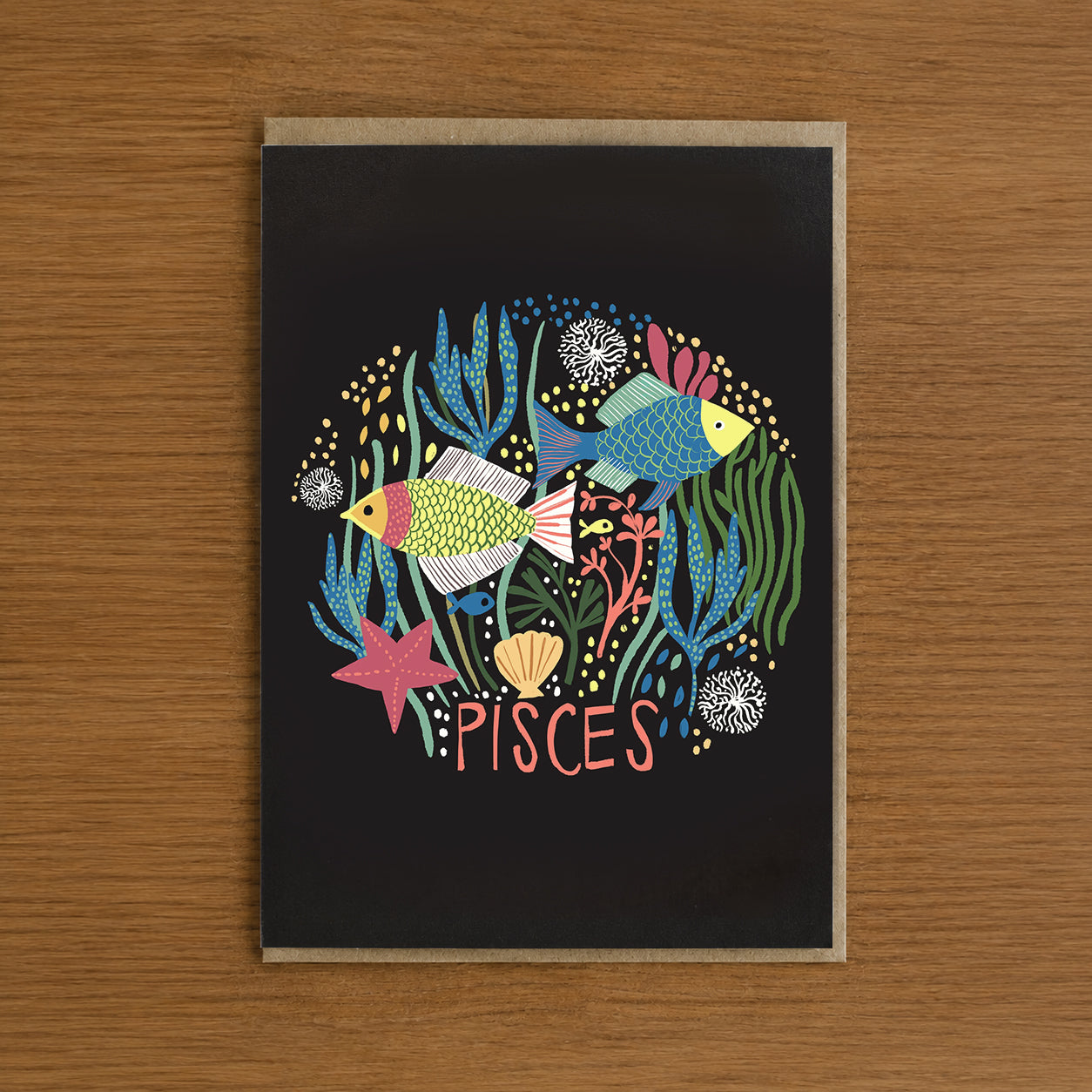 Pisces Zodiac Greeting Card