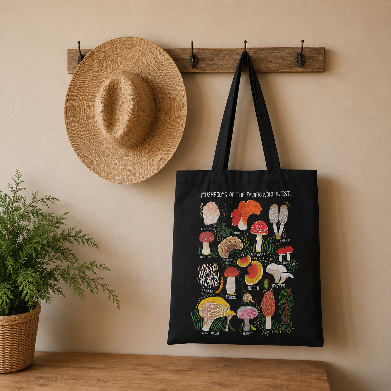 Mushroom Tote Bag
