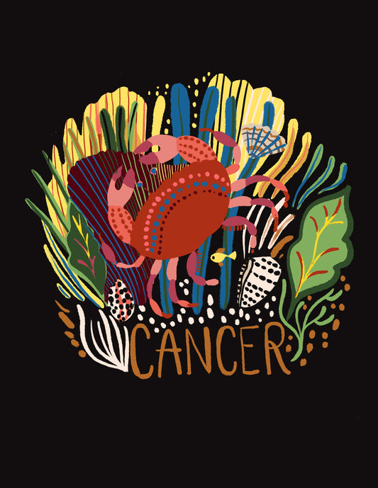 Cancer Zodiac Greeting Card - R