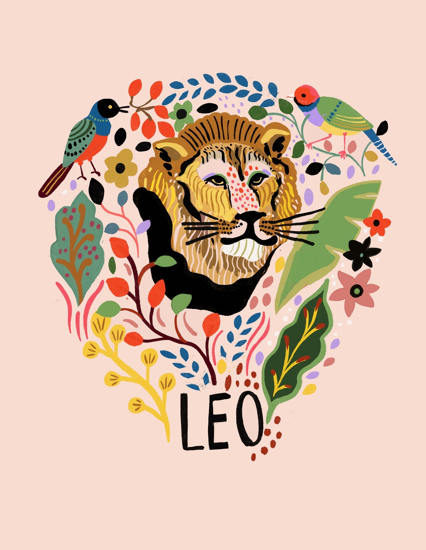 Leo Zodiac Greeting Card