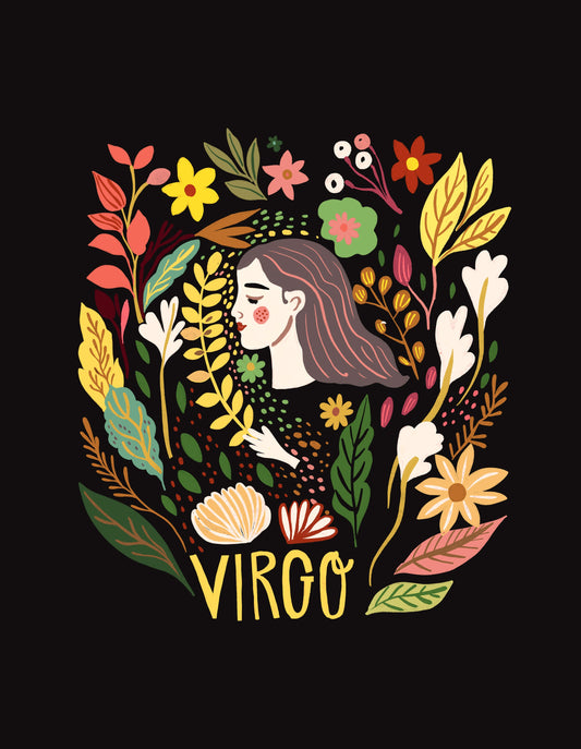 Virgo Zodiac Greeting Card - R