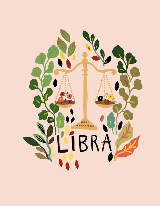 Libra Zodiac Greeting Card - R