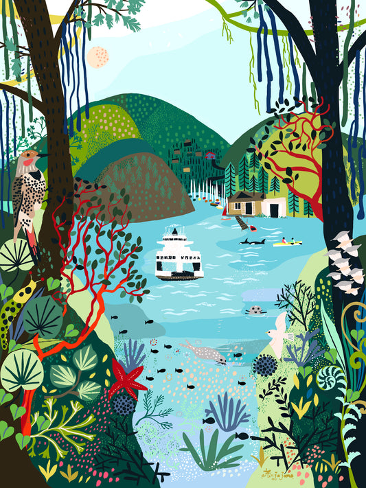 Bowen Island Art Print - R