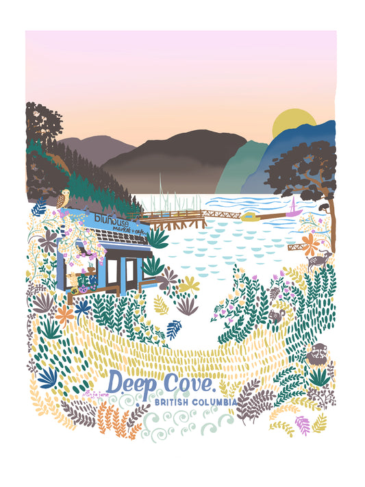 Deep Cove Art Print - R