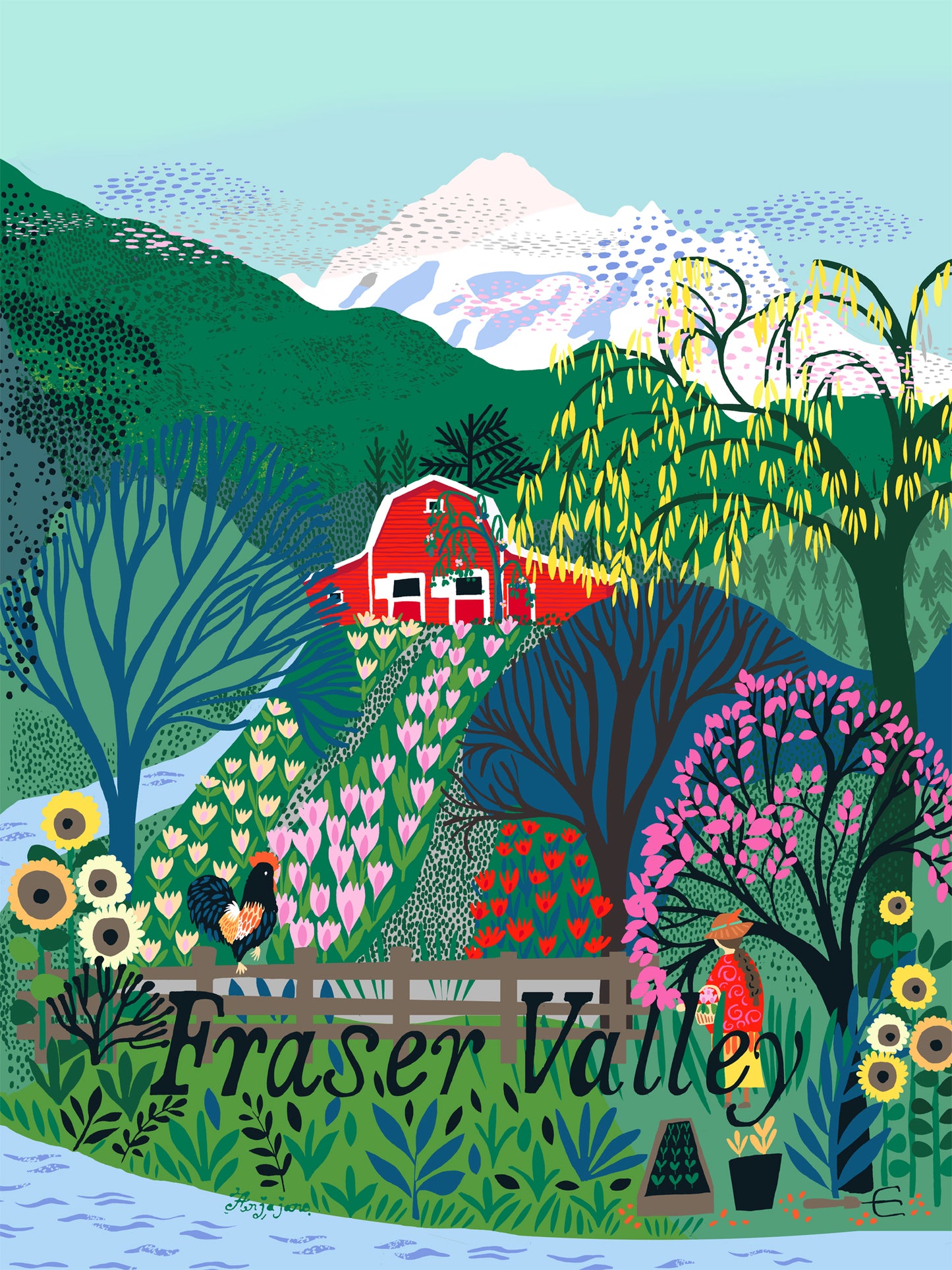 Fraser Valley Art Print