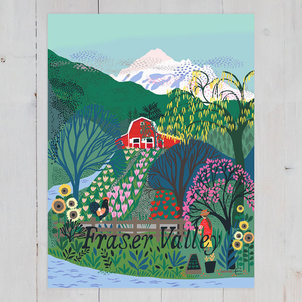 Fraser Valley Art Print