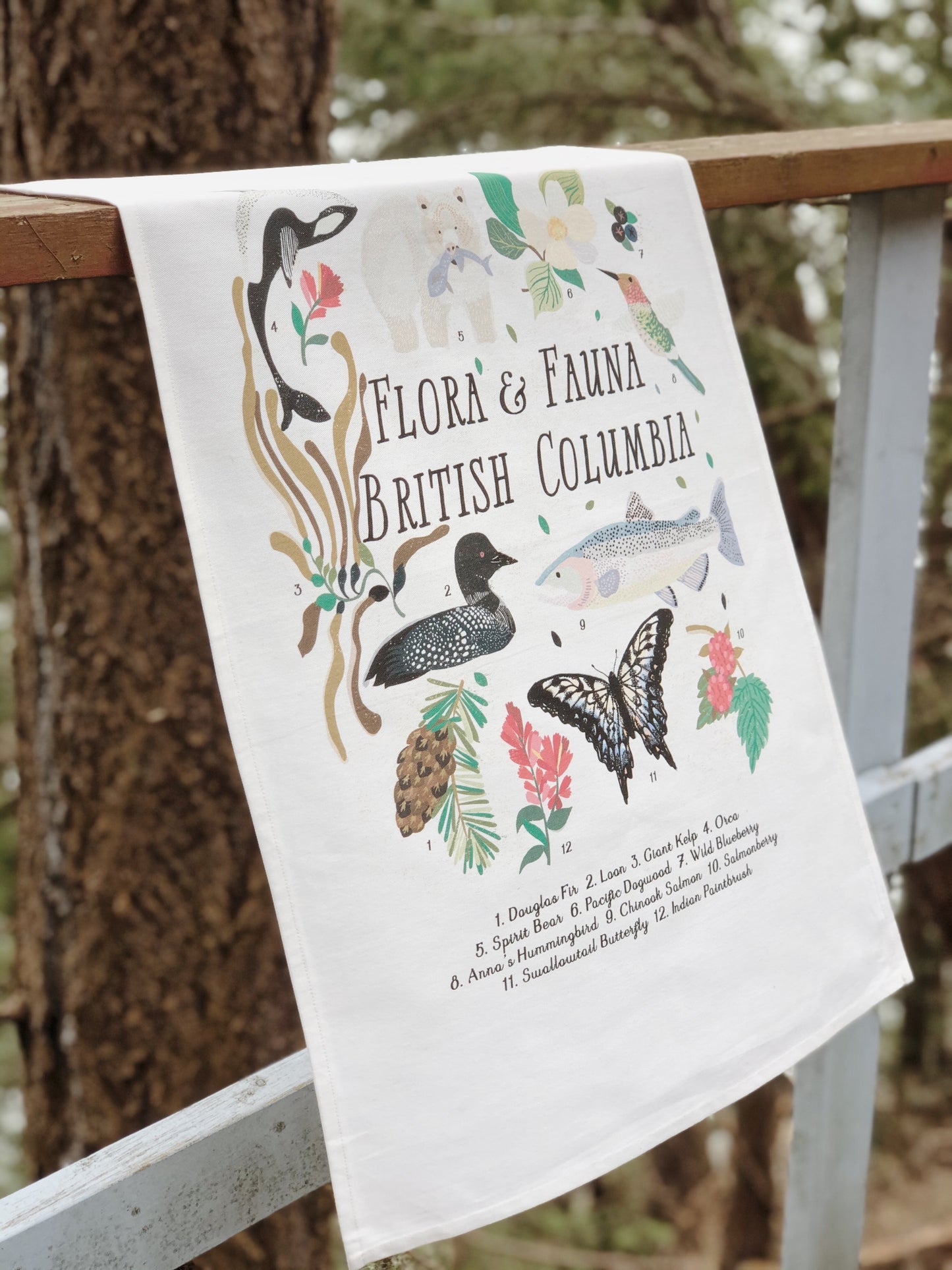 Tea Towel Flora + Fauna