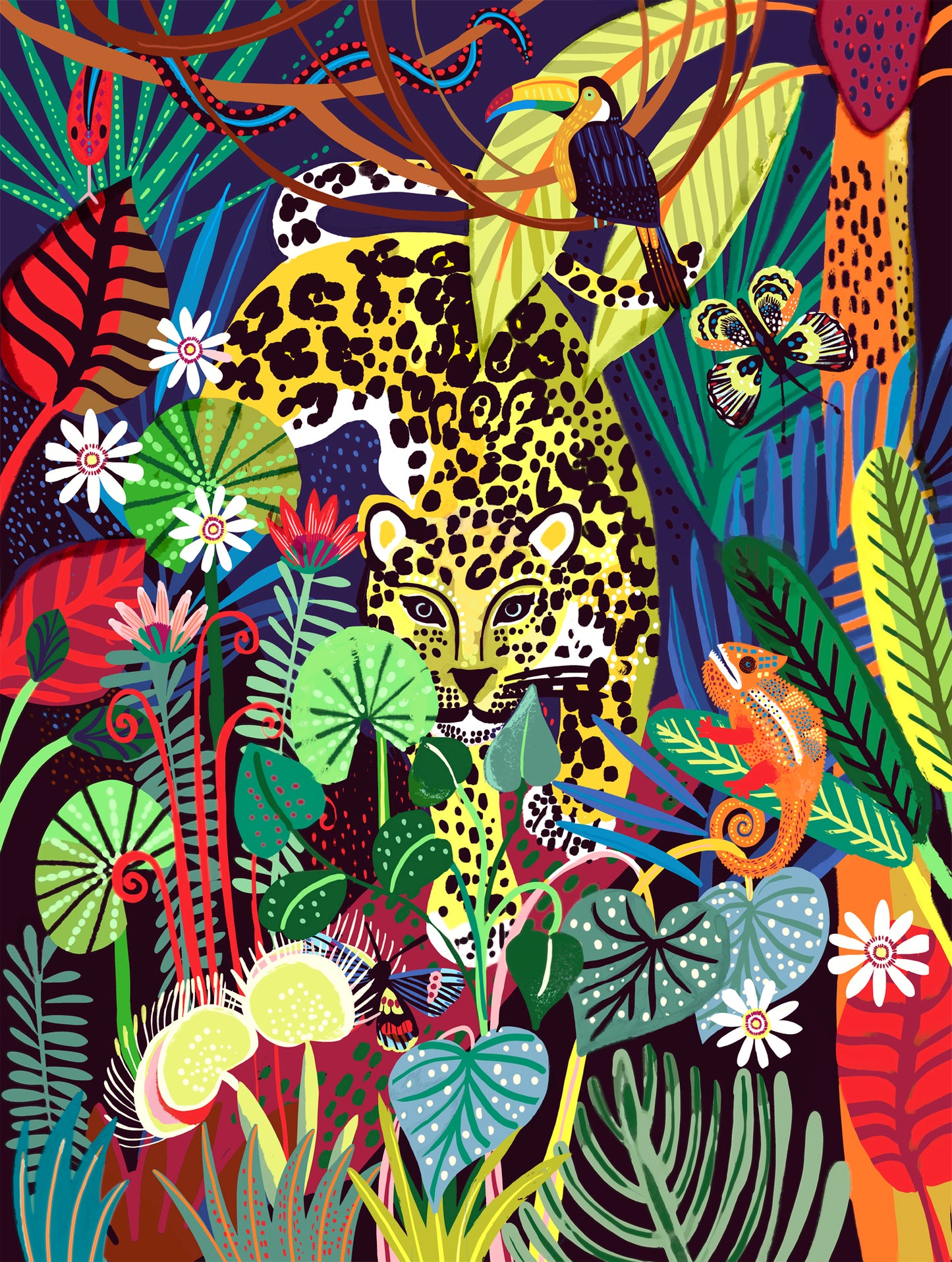 Jaguar Mother Art Print