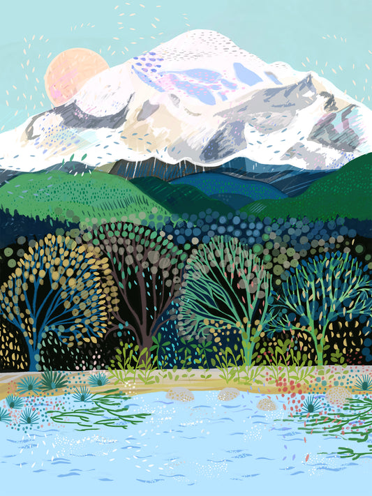 Mount Baker Art Print - R