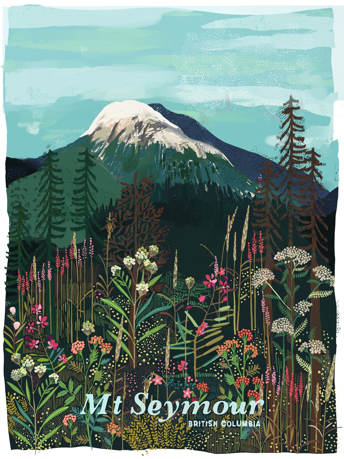 Mt. Seymour Summer Art Print