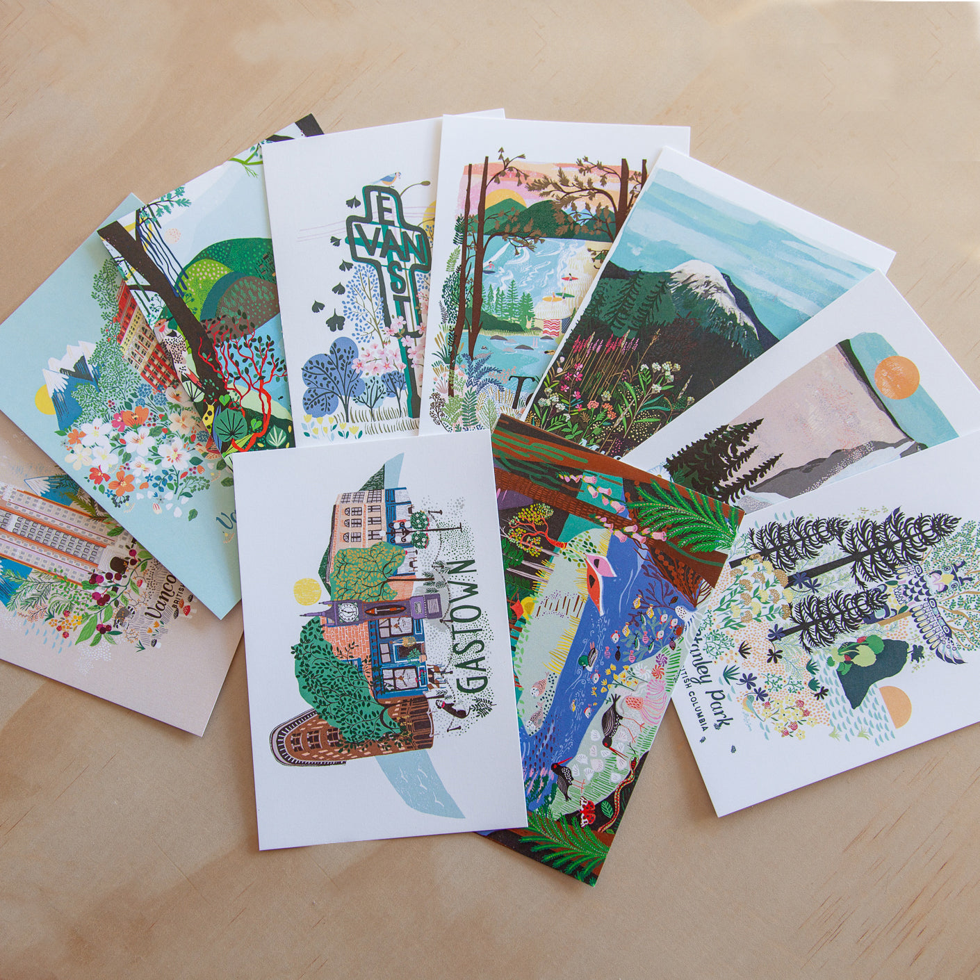 Vancouver and Beyond Pack of 10 Postcards