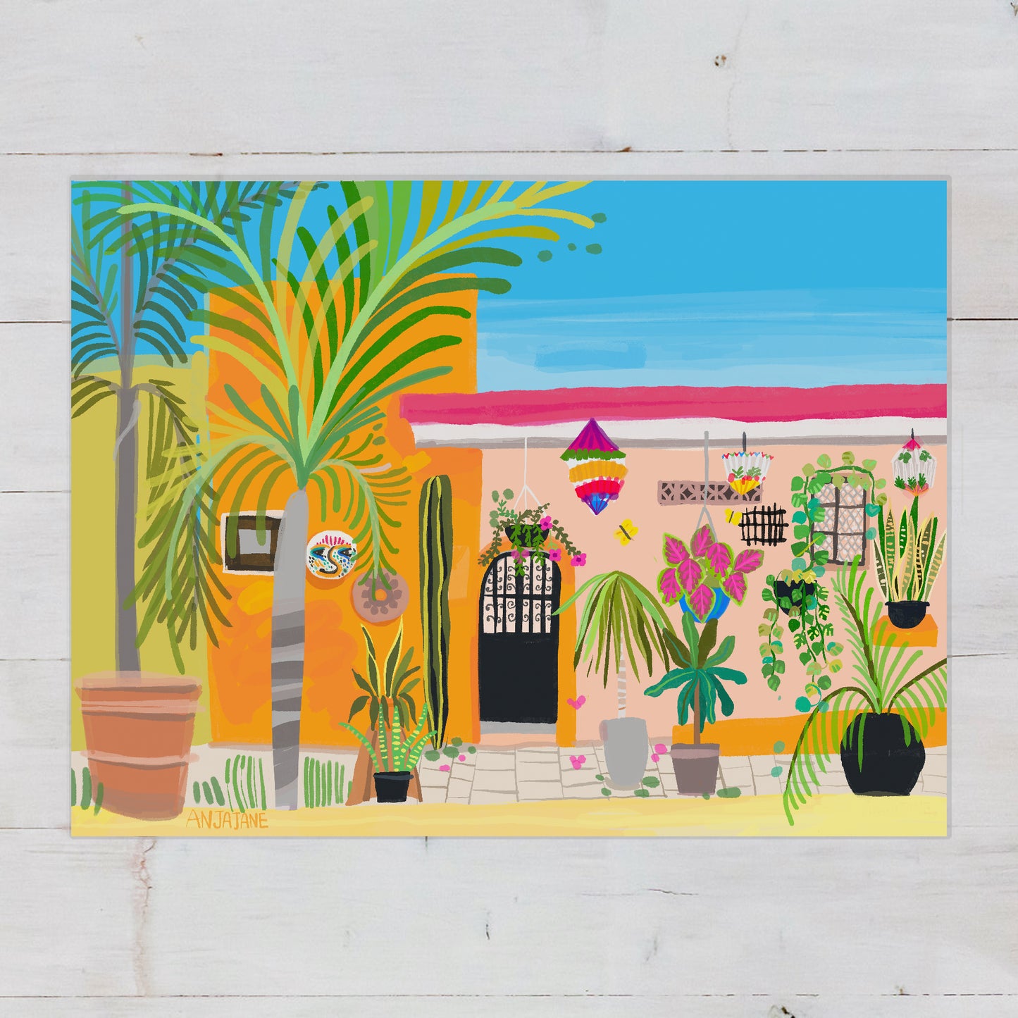 San Pancho Orange Art Print