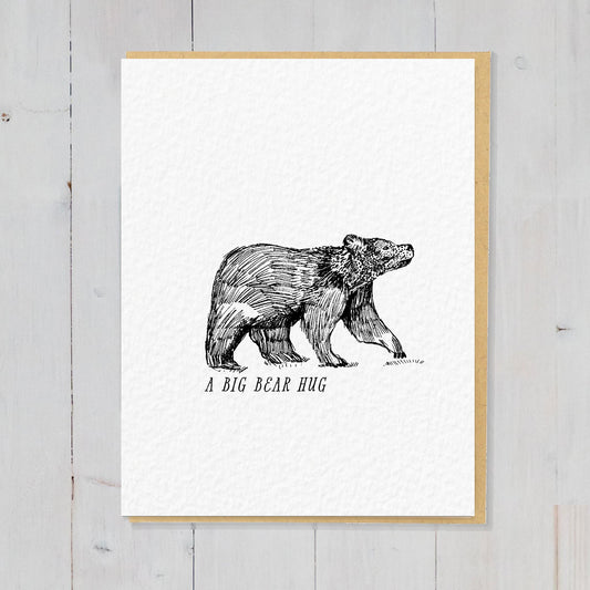 Downloadable Bear greetings card
