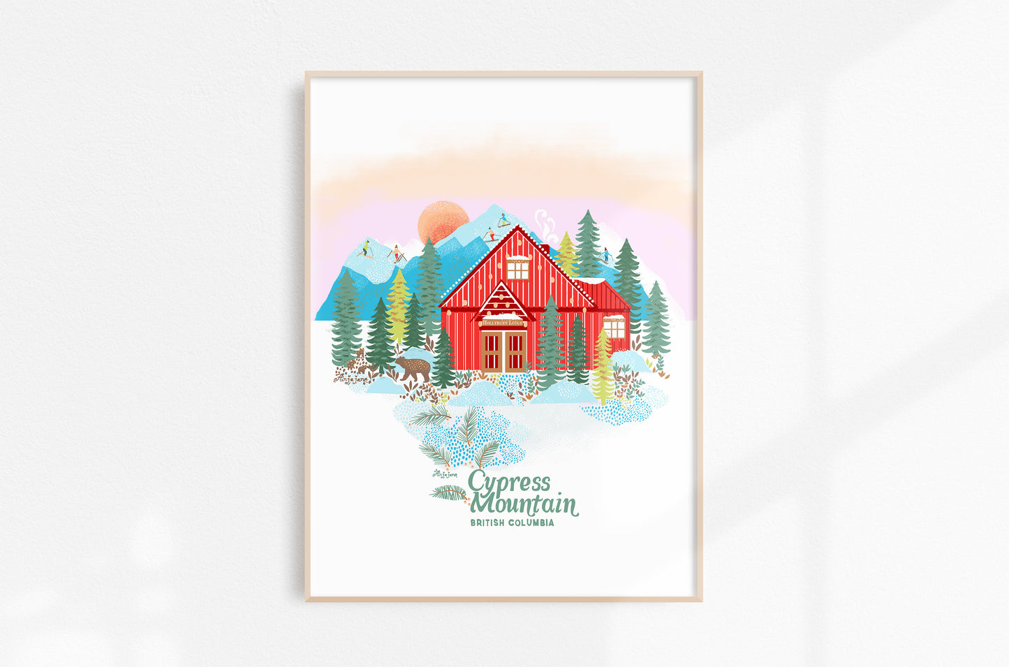 Cypress Mountain Art Print